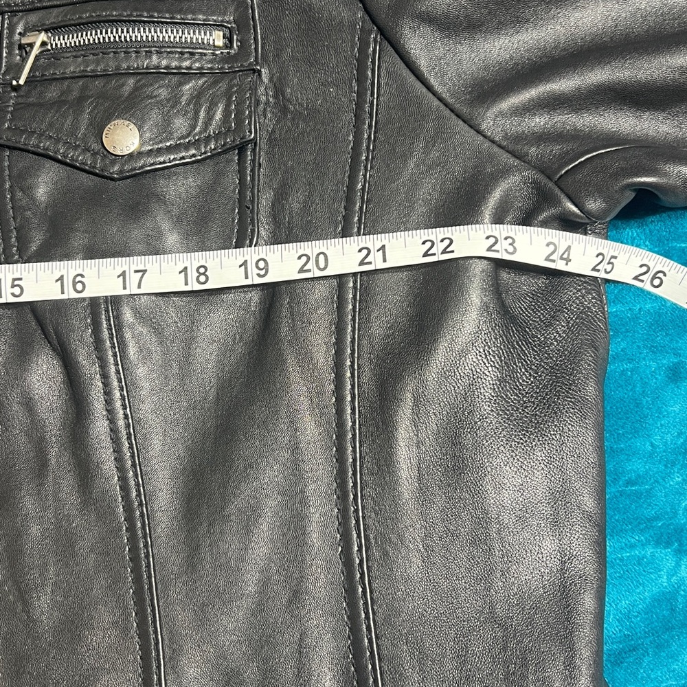 Michael Kors genuine leather moto jacket - Picture 8 of 8